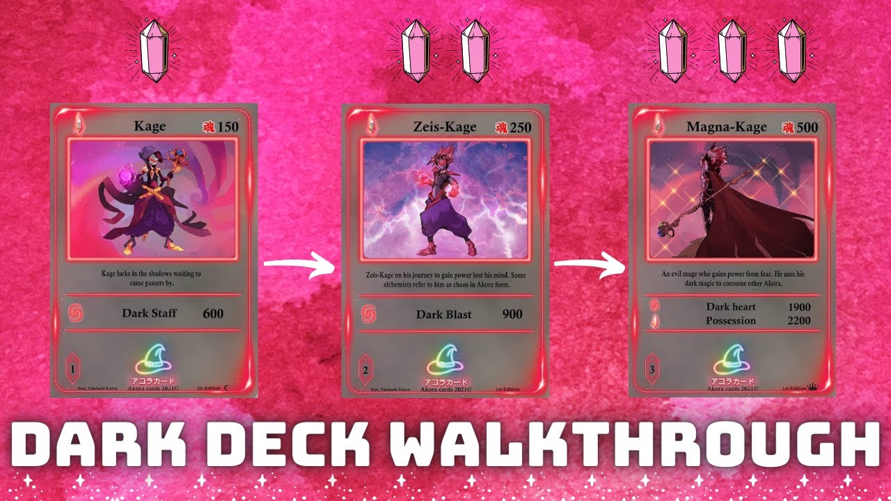 Akora TCG Gameplay! Dark Deck Walkthrough YouTube
