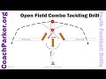 Youth Football Drills - Open Field Tackling - Youth Football Tackling Drill