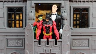 Batman and Robin fight Joker in Batcave | Superhero toys