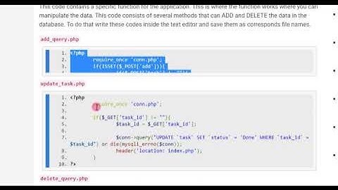 Creating a Simple To Do List App in PHP Tutorial Demo