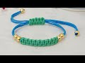 ESTA PULSERA DE HILO ES UN ESTILO MUY FÁCIL Y RÁPIDO DE HACER / TUTORIAL PASO A PASO DIY