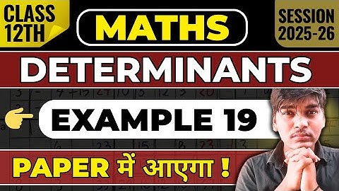 Class 12 Maths Determinants Miscellaneous Example 19 | NCERT Solutions | Matrix Method Explained