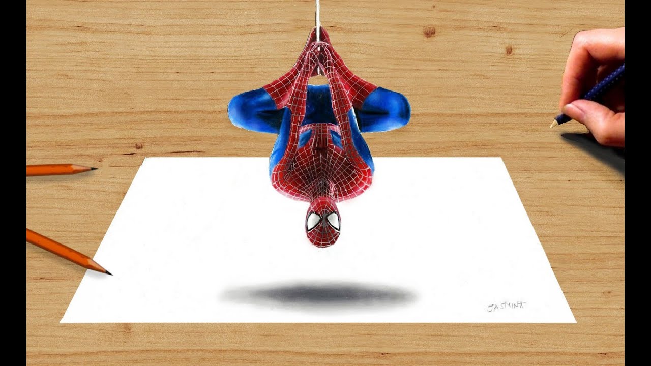 3D Colored Pencil Drawing: the Amazing Spider-Man 2 - Speed Draw