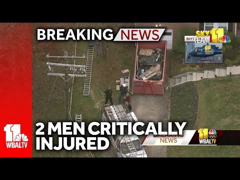 Ladder touches powerline, 2 men critically injured