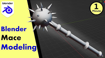 Create a Mace in Blender in 1 Minute!