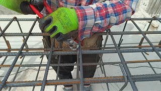 Concrete column craftsmanship from construction masters / How to make iron formwork / Decoration