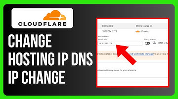 How to Change Hosting Ip DNS IP Change in Cloudflare
