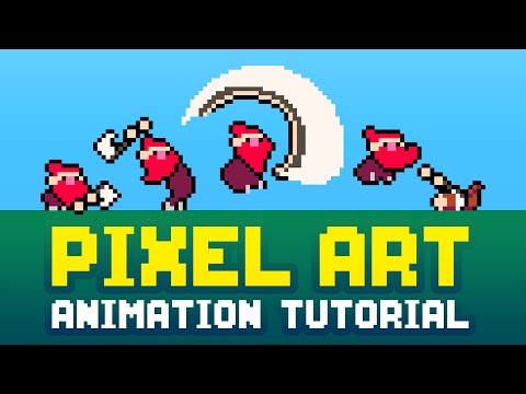 видео: Pixel Art Animation Tutorial - (Aseprite)