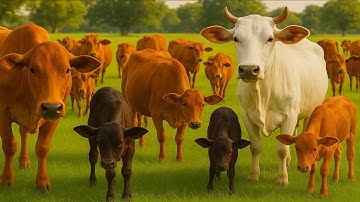 Aktivitas Sapi Lembu Kampung Berjalan menuju ladang, Suara Sapi Moo, Sapi Lucu Beramai di Jalan