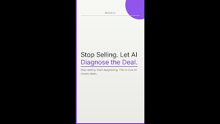 Stop Selling. Let AI Diagnose the Deal.