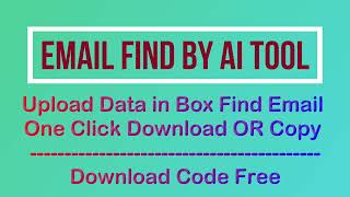 Email Extractor Free Tool Base of AI - Project a free download code Laravel - 2024 screenshot 2