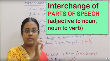 Interchange of Parts of Speech in Tamil: Lesson 11 | Adjective to Noun - Noun to Verb By Vennila Mam