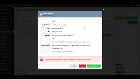 WP Job Manager Emails 2.0.0 New Features Demo