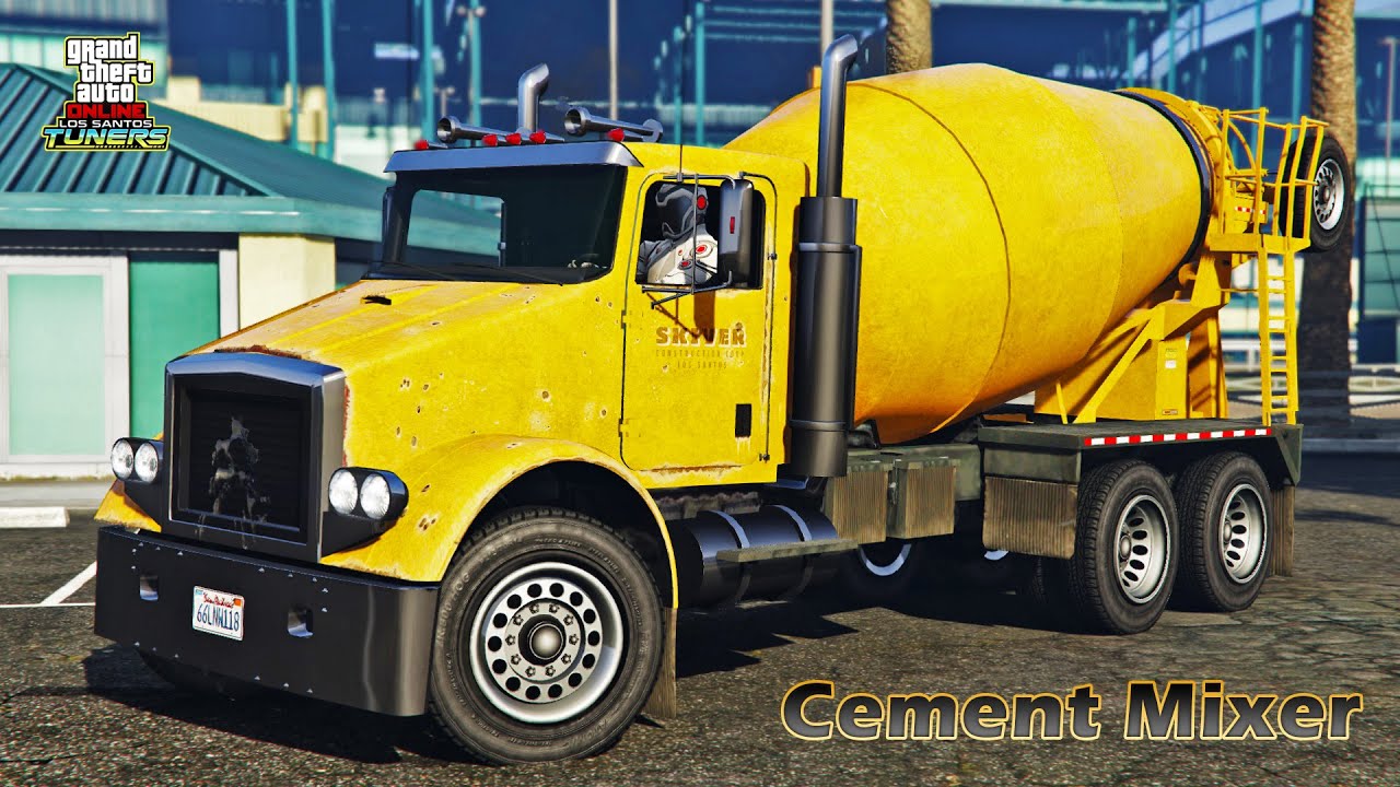 GTA 5 Online | Cement Mixer TRUCK | HVY Mixer Review & Test Drive - YouTube