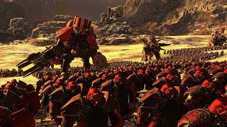 Chaos Dwarfs Vs Dwarfs | Huge cinematic Battle | Total War Warhammer 3