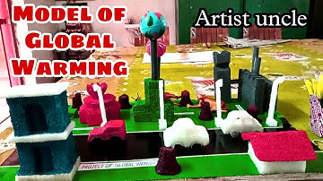 How to make Global warming project model step by step for school students