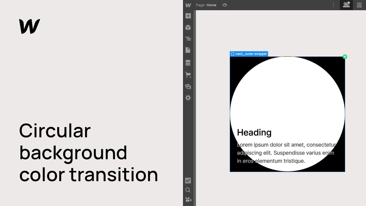 Circular Background Color Transition on Hover in Webflow - YouTube