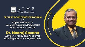ATAL FDP on Implementation of NEP - 2020 | Day-3 | Session-3