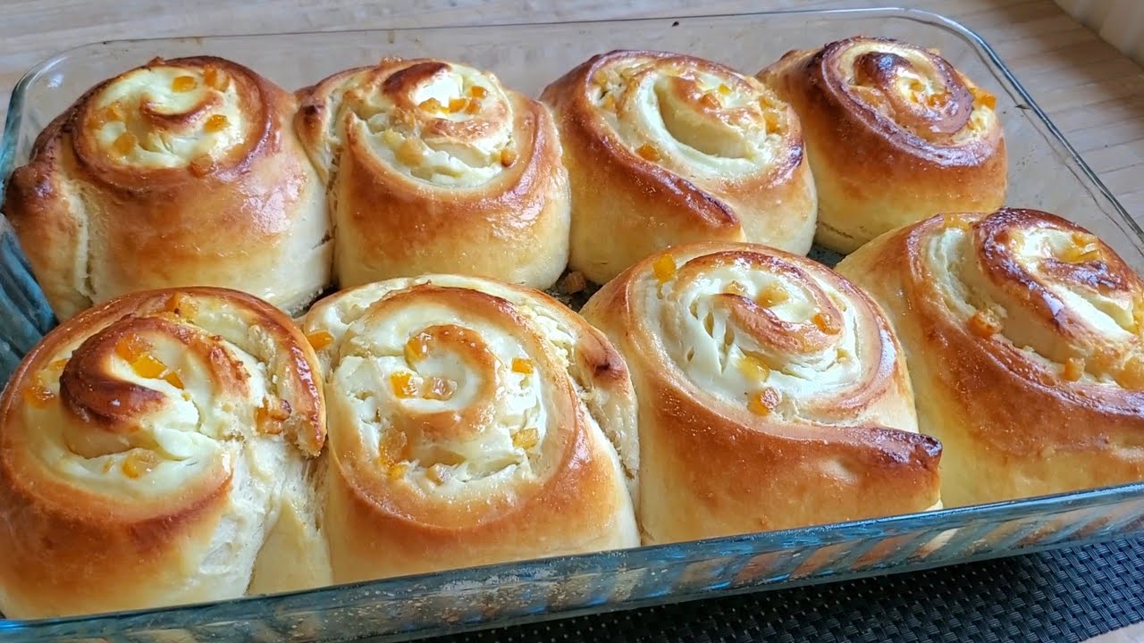 Сладкие творожные улитки🤩 Они невероятно мягкие и пушистые, как облако!!!