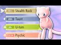 TOP 5 BEST MOVESETS FOR MEW IN POKEMON LETS GO PIKACHU & EEVEE!