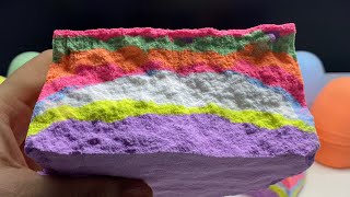 ASMR baking soda || holiday rainbow 🌈 