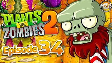 Plants vs. Zombies 2 Gameplay Walkthrough - Episode 34 - Jurassic Marsh! Dinos!? Primal Peashooter!