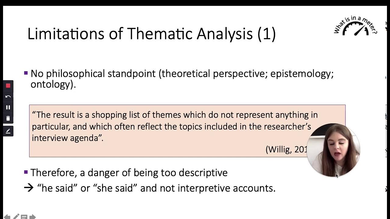 Strengths And Limitations Of Thematic Analysis