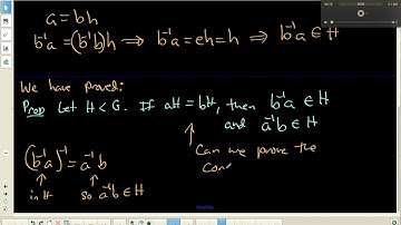 17 When are two left cosets equal