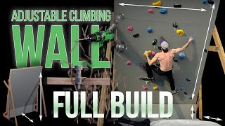 Building an Adjustable Home Climbing Wall During Isolation - 12ft Bouldering Wall - Full Build Video