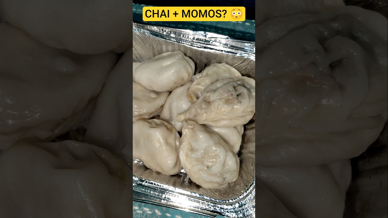 Ghee Roasted Bread, Chai & Chicken Momos 😍 Perfect Snack Combo | Food Shorts 