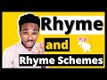 Lesson on rhyme and rhyme schemes in poetry