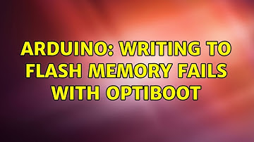 Arduino: Writing to flash memory fails with Optiboot