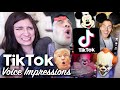 Reacting to TikTok Voice Impressions