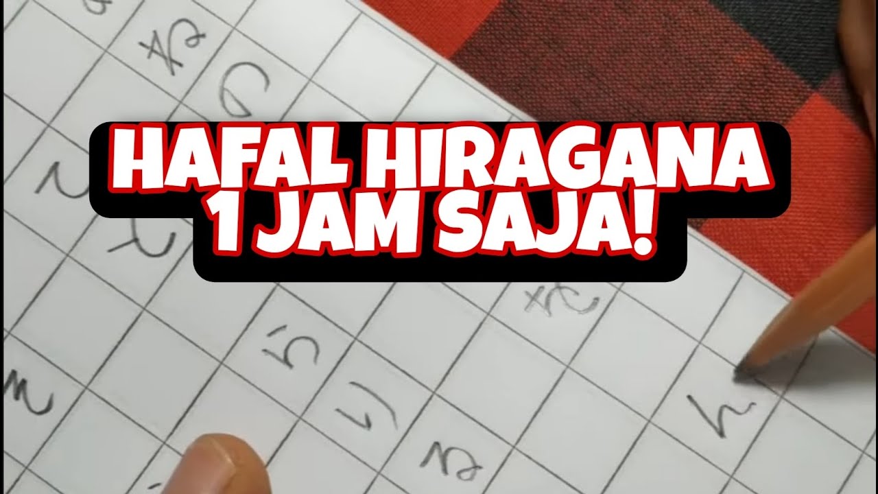 CARA MENULIS HURUF HIRAGANA