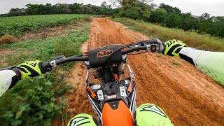 How to Ride a 2 Stroke - Wide Open KTM 250 SX