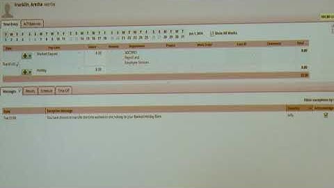 Time Sheet Training - Full Time 2