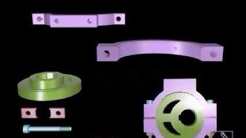 simple eccentric Assembly Drawing #Animation #Assembly drawing