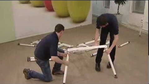 Assemble a 120 Degree Sense Desk