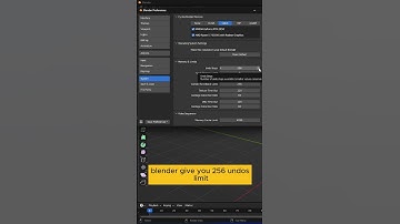 Undo in Blender  #blender #blender3d #3d #tips #learn #3dtips