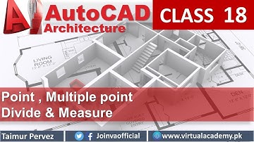 AutoCAD Point Command | Multipoint Command | Divide Command | Measure Command 18.