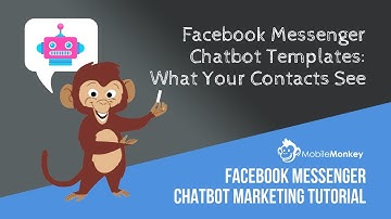 MobileMonkey Template Facebook Messenger Chatbots Viewed from the Front End