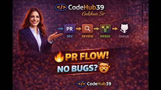 Pull Request Workflow Explained 🔥 | How Teams Avoid Production Bugs?CodeHub39 #devops #github