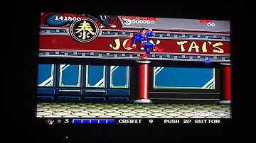 SUPERMAN in Chinatown!  Retro video coin-op game. DC superhero better then MOS film!