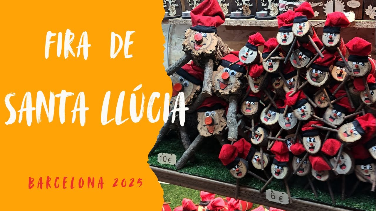 Mercadillo de Santa Llúcia Barcelona 2025 🎄 | Santa Llúcia Christmas Market Walking Tour