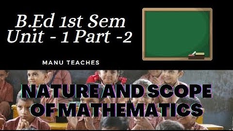 B.Ed. first sem mathematics , Unit-1 , Part 2... useful for TET , CTET competitive exams.(E/M)
