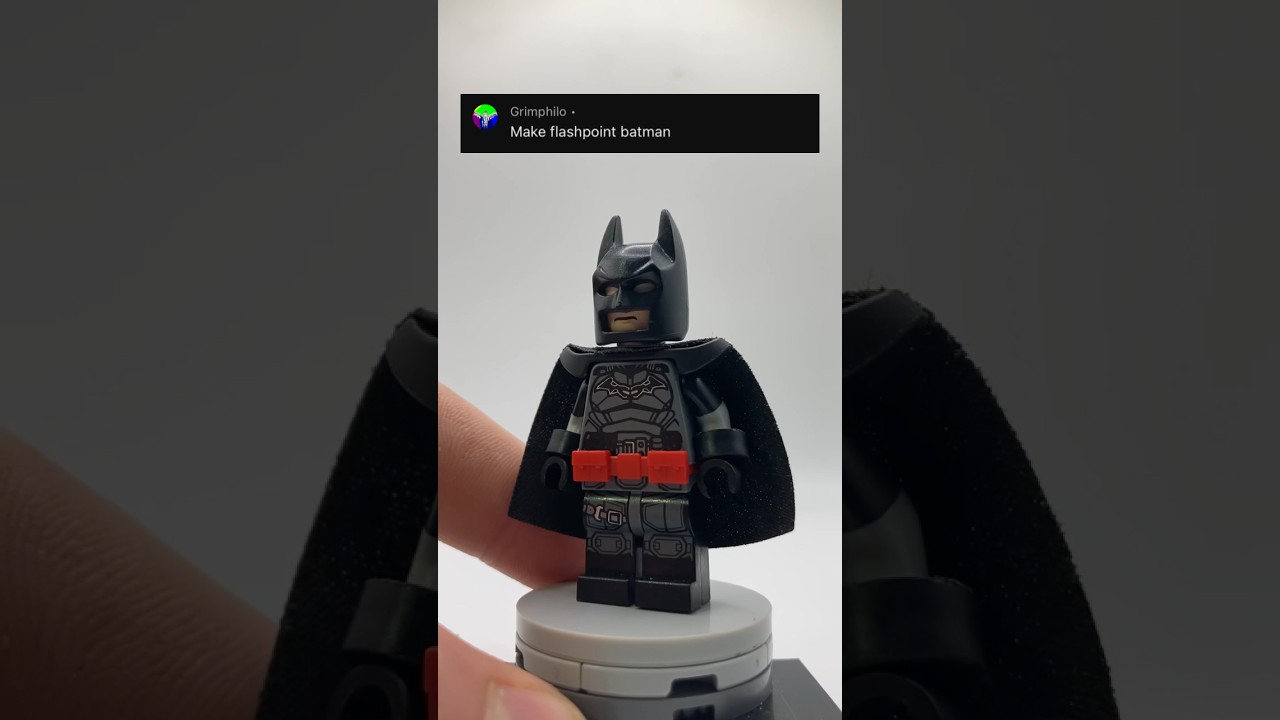 Custom Flashpoint Batman Figure Lego Batman YouTube