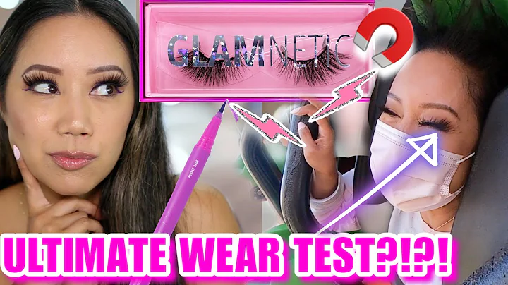 MAGNETIC LASHES AND EYELINER REVIEW GLAMNETIC - HOW TO APPLY GLAMNETIC MAGNETIC LASHES + WEAR TEST!