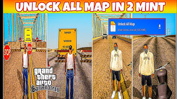 Skip All Missions & Unlock Full Map In Android GTA San Andreas |  How to Unlock Full Map