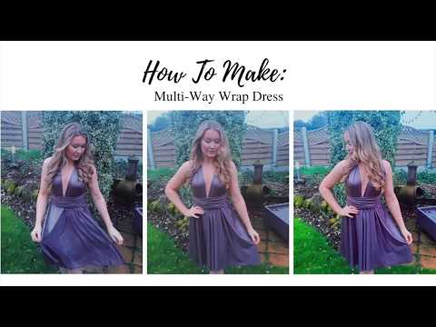 multiway wrap dress tutorial