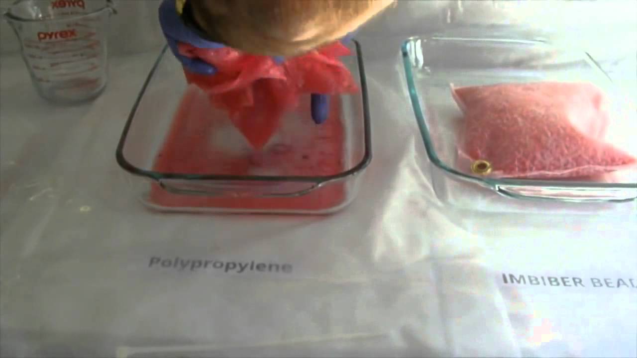 IMBIBER BEADS ® vs Polypropylene YouTube